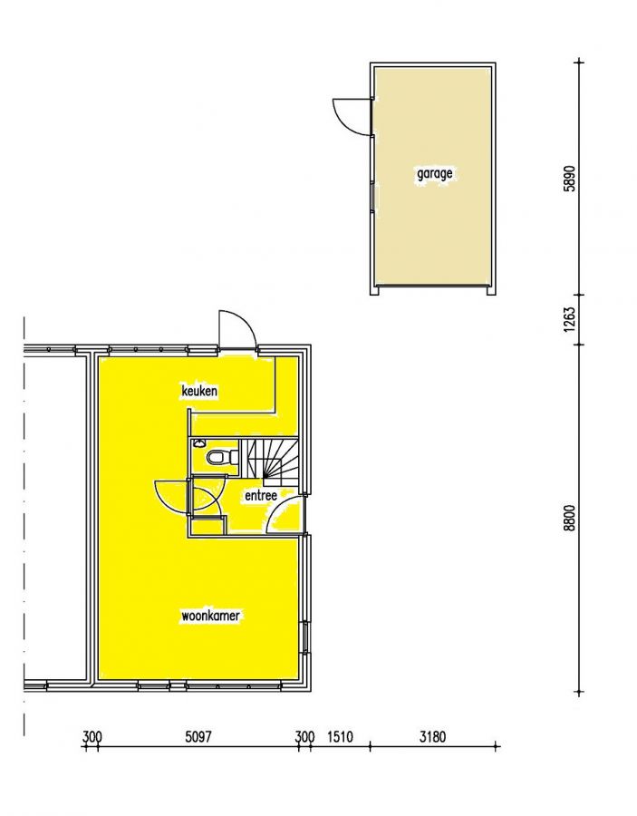 Brummen bestaande plattegrond